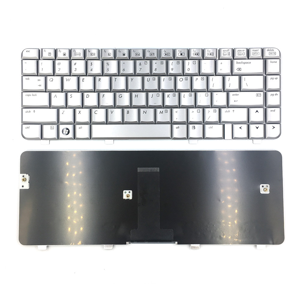 Hot Selling Replacement Notebook Laptop Keyboard Fit For HP DV4-1000 US Layout Keyboard silver