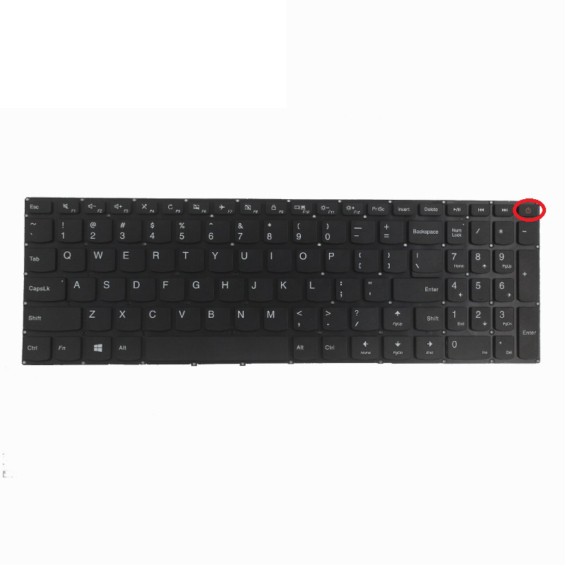 Hot Sale Product US Laptop Keyboard For Lenovo 110-15IBR With Power English Layout