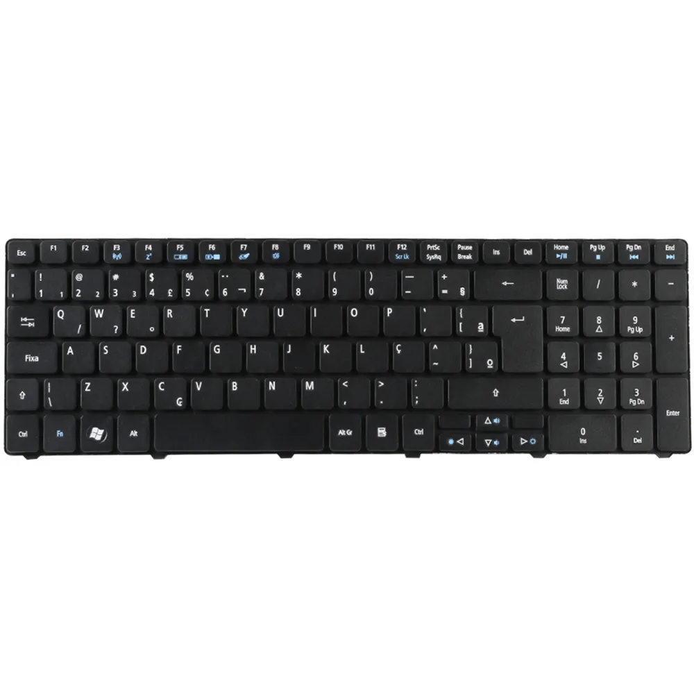 Laptop Keyboard For Acer Aspire 5810 BR Keyboard Layout